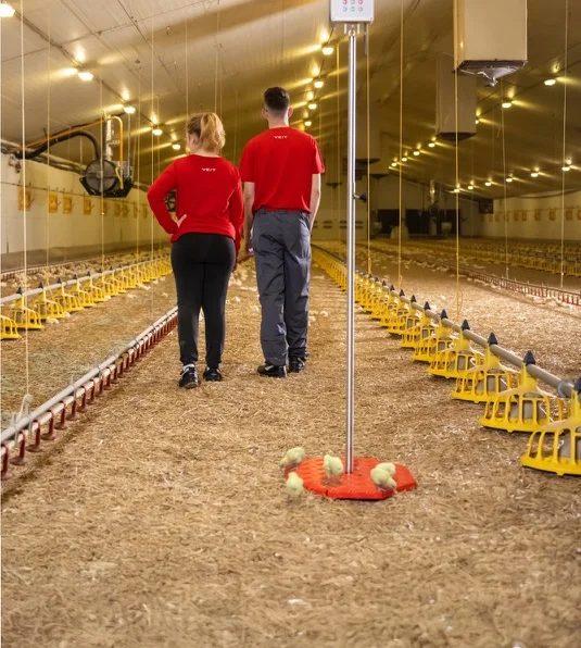 Man watching data on BAT2 scale